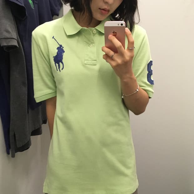 폴로 랄프로렌 빅포니 카라 라이트그린