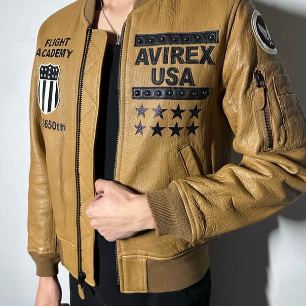 Avirex USA Flight Leather Jacket