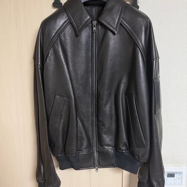 준지 259 양가죽 마원 레더 자켓