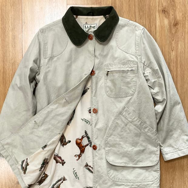 택포) 90s Made USA 엘엘빈 llbean 코튼 워크 코트 자켓