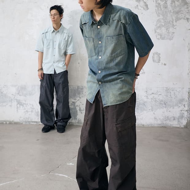 해칭룸 Vented Shirt Denim 4size