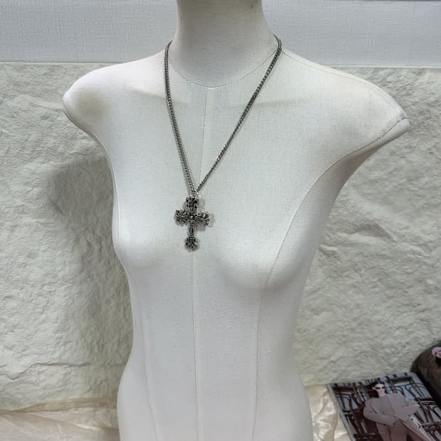 빈티지 십자가 쿠바체인 목걸이