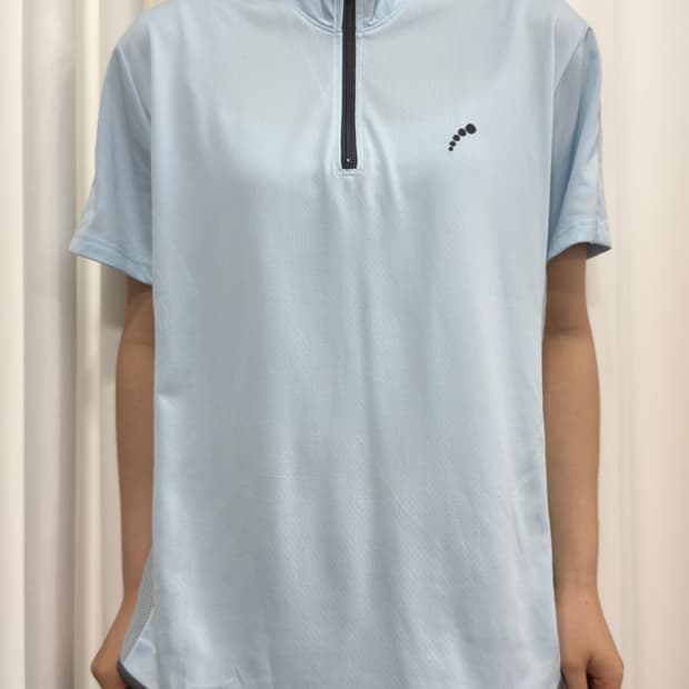 minemura blue jersey top