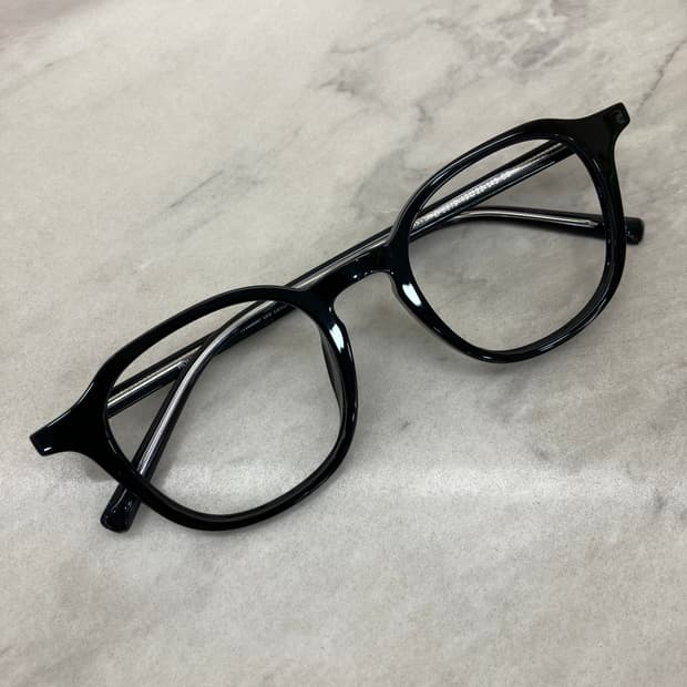 B51 HD 웰링턴 블랙 뿔테 안경6819