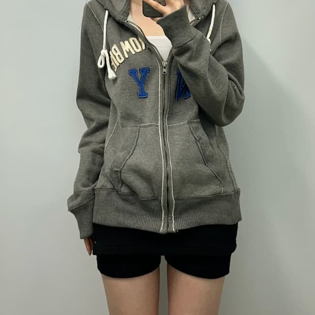 아베크롬비 y2k 와투케 그레이 후드집업