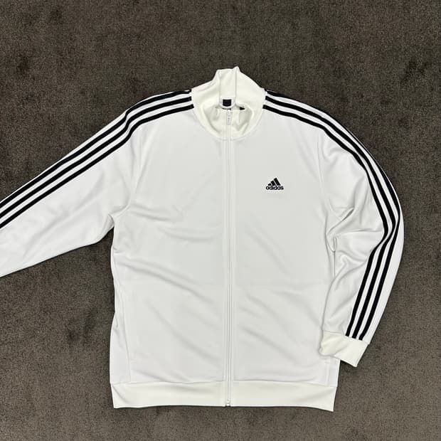 아디다스 흰색 3선 져지 XL