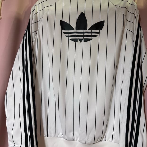 아디다스져지 아디다스 슈퍼걸 스트라이프 트랙탑 집업 아디다스 오레오 흰검
