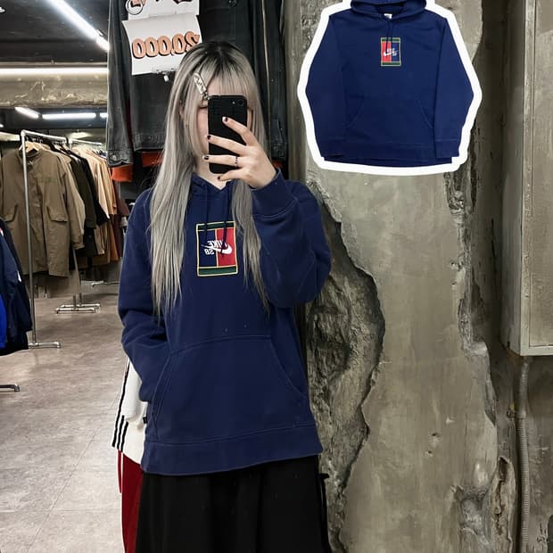나이키 SB 후드티 네이비 M  #csz2914