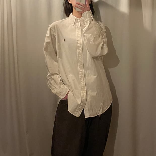 폴로랄프로렌 화이트 셔츠
