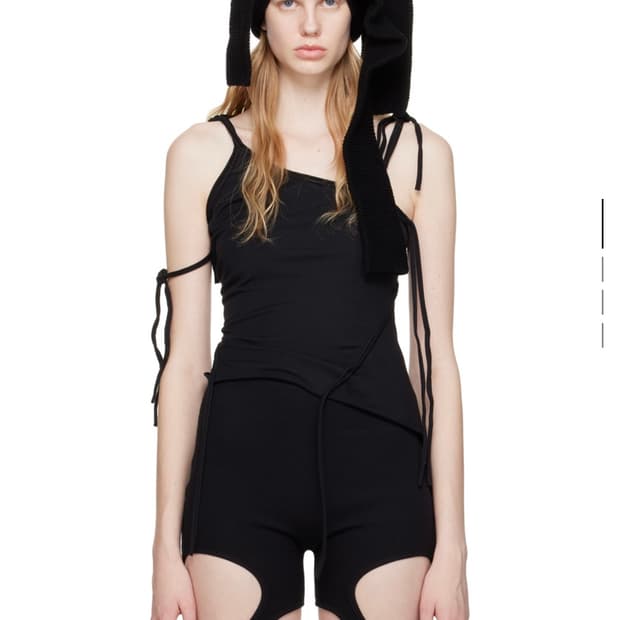 오토링거 블랙 멀티 스트랩 탱크탑