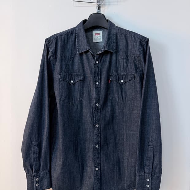 리바이스 웨스턴 데님 셔츠 