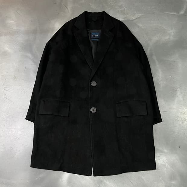  요지야마모토 싱글 울 코트 y14655