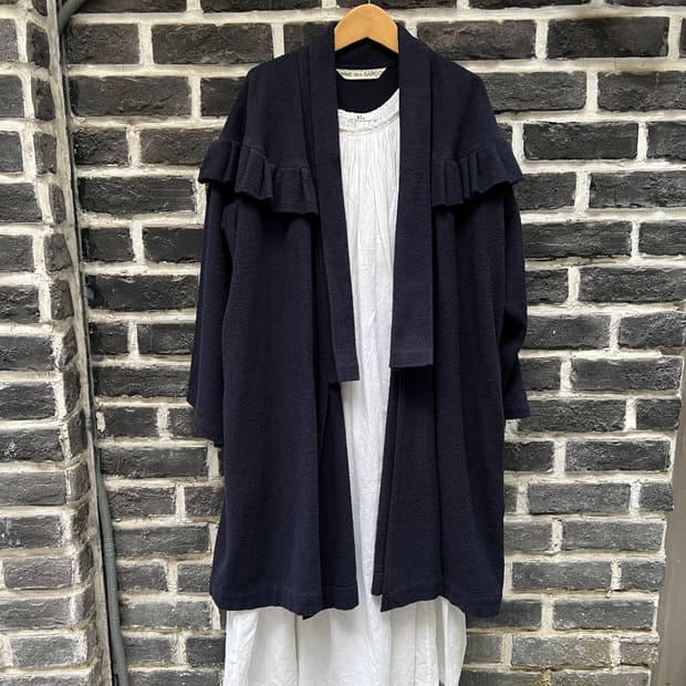 80s 아카이브 꼼데가르송 프릴 코트