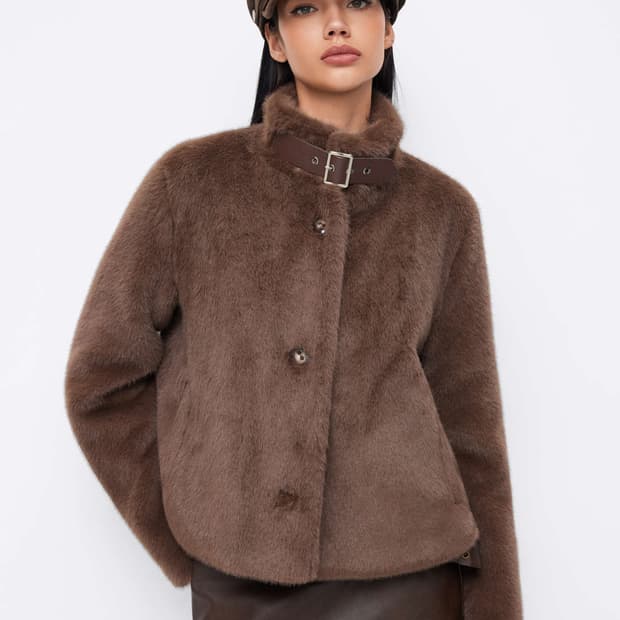 CIDER 스탠다드 자켓 브라운