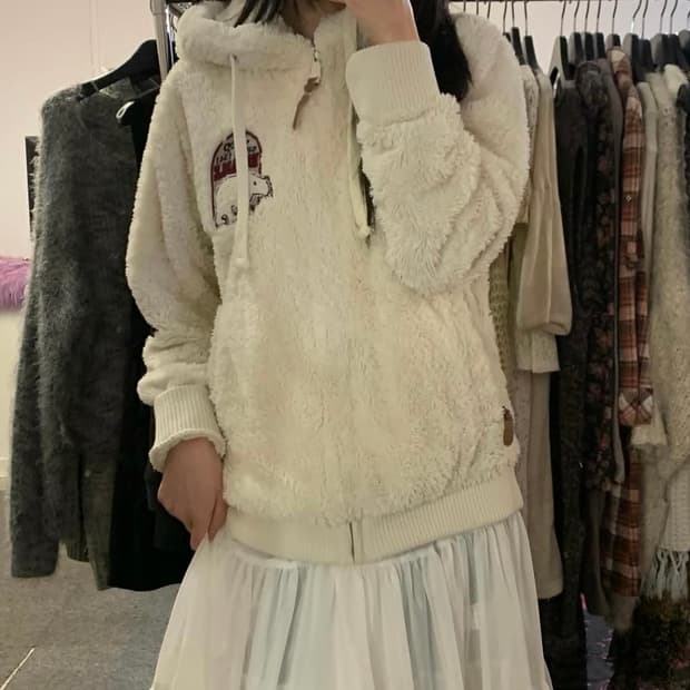 Jeep 지프 양털 후리스 집업 자켓