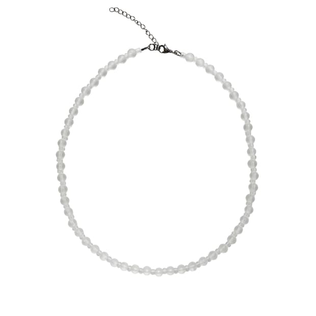 Matte white necklace 