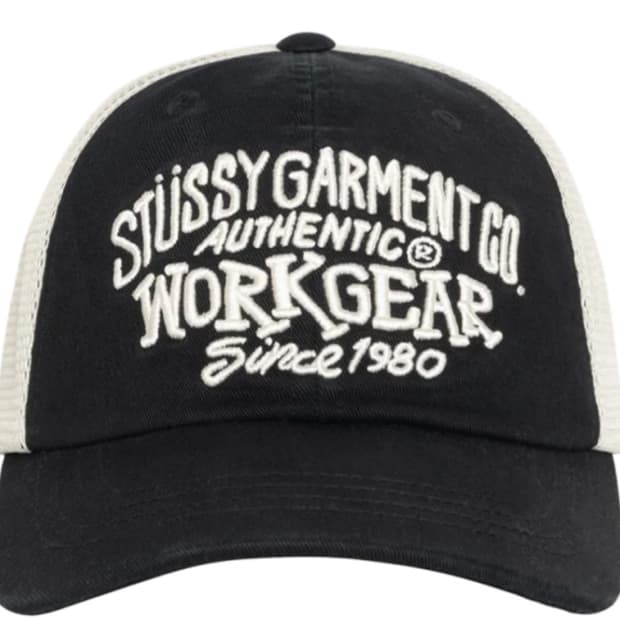 스투시 로우 프로파일 워크기어 스트랩백 블랙