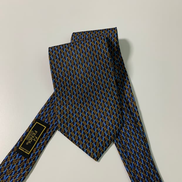 펜디(FENDI) FF모노그램 명품넥타이 A타입 정장패션 100실크