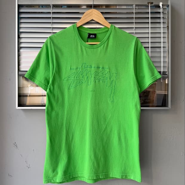 STUSSY TOKYO embroidered short sleeve