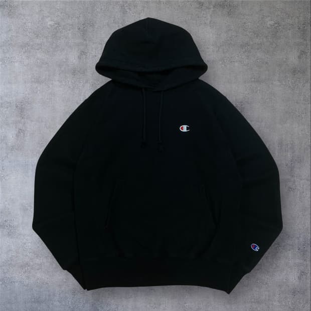 챔피온 리버스 위브 스몰 로고 미니멀 후드티