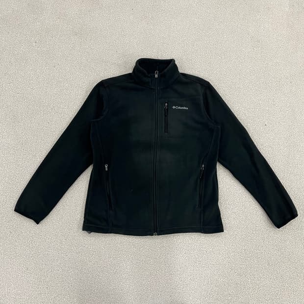 M 콜롬비아 블랙 플리스 집업 자켓 0128M