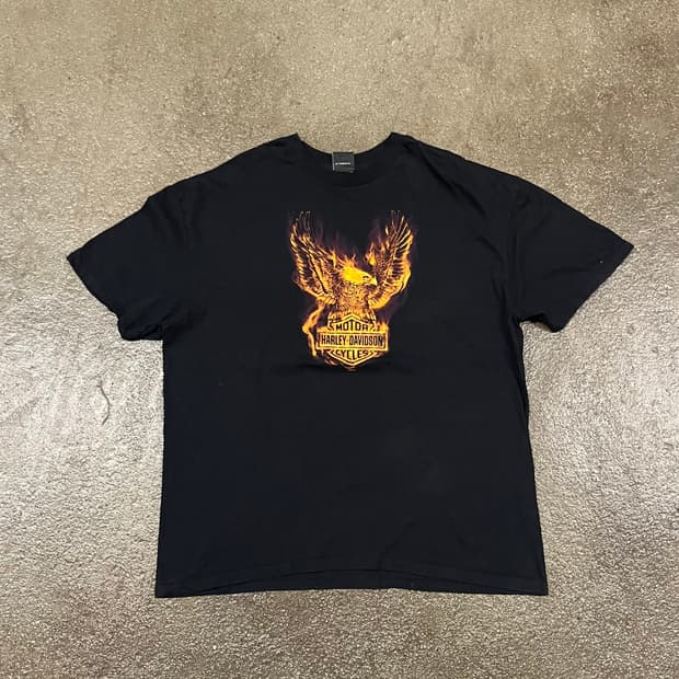 할리데이비슨 플레임 이글 티셔츠 (110)