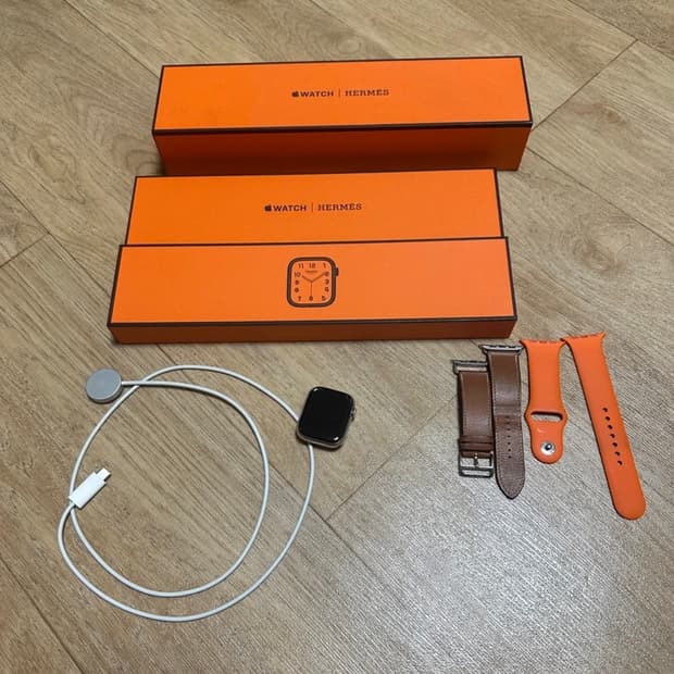 애플워치7 에르메스 45mm 풀박스 배터리80%