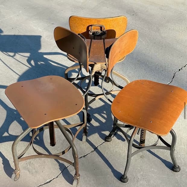 빈티지 Toledo 톨레도 인더스트리얼 스위블 체어