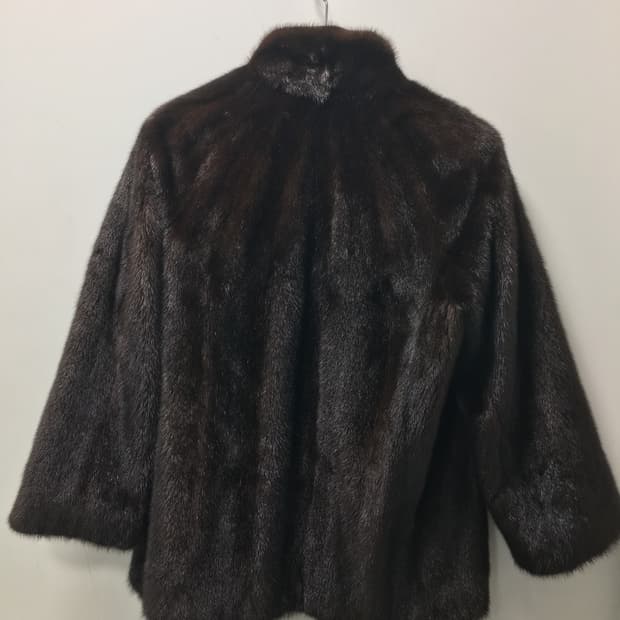 사가 밍크 퍼 코트