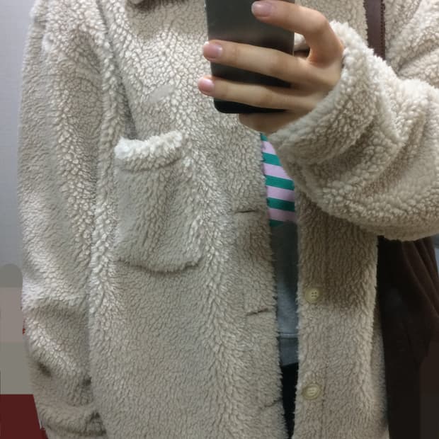 (무료배송) 유니클로 뽀글이 점퍼