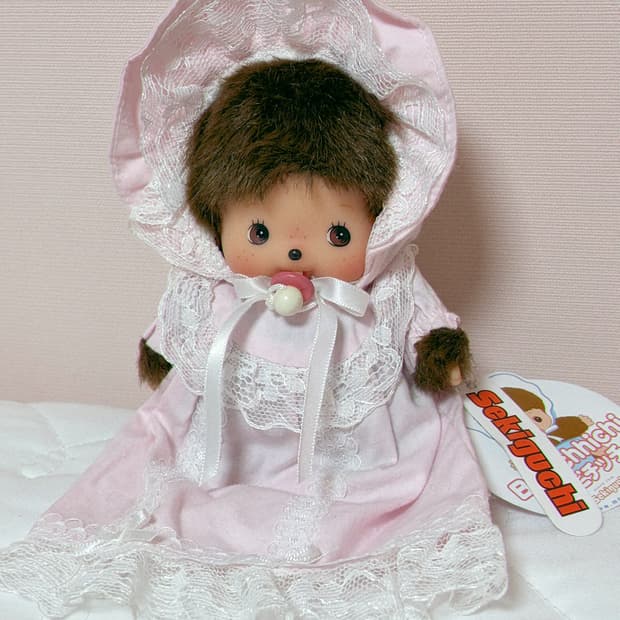 고전 베비치치 베이비 몬치치 보닛 드레스 인형