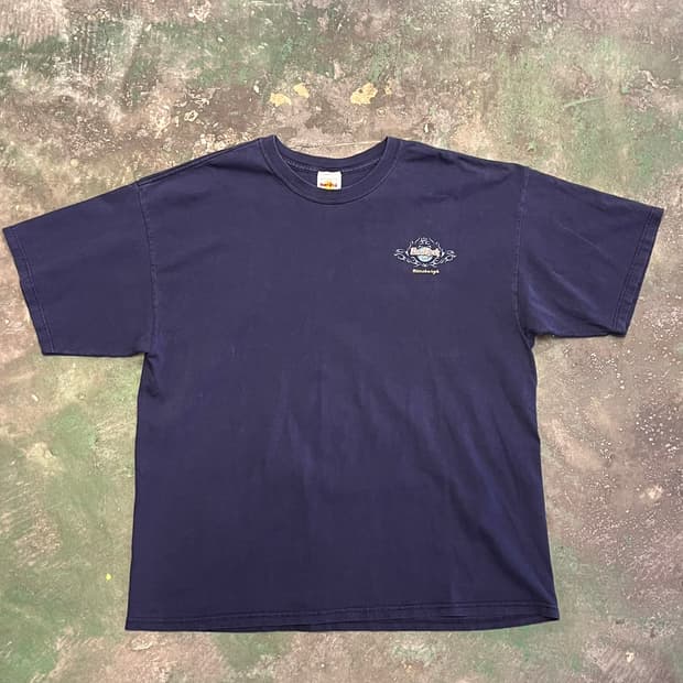 00's [2XL] 하드락카페 피츠버그 빈티지 그래픽 반팔 티셔츠