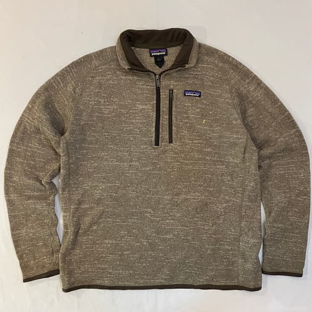 파타고니아 신칠라 베터 하프집업 풀오버 플리스 브라운