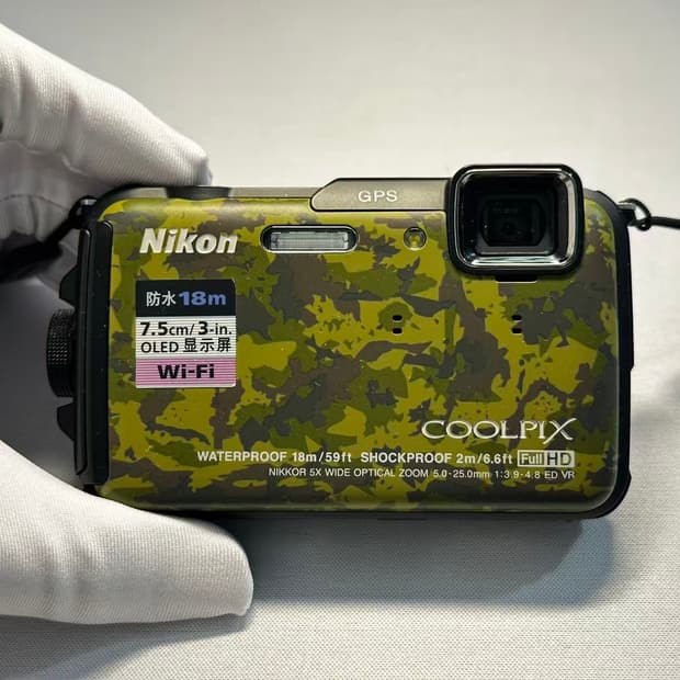 니콘 쿨픽스 aw110(aw100)카모 디카가