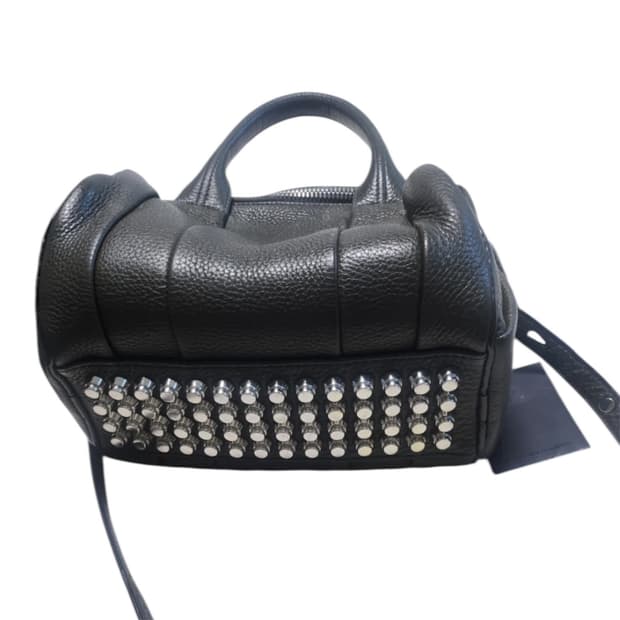 알렉산더왕 스터드 토트백(진한 카키색)