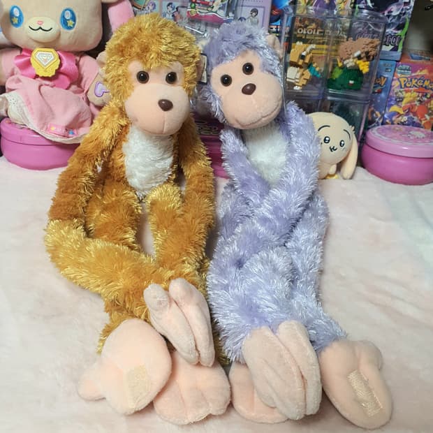 새상품 2종일괄 고전 긴팔 원숭이 빈티지 몽키 앤틱 추억 옛날 동물 인형