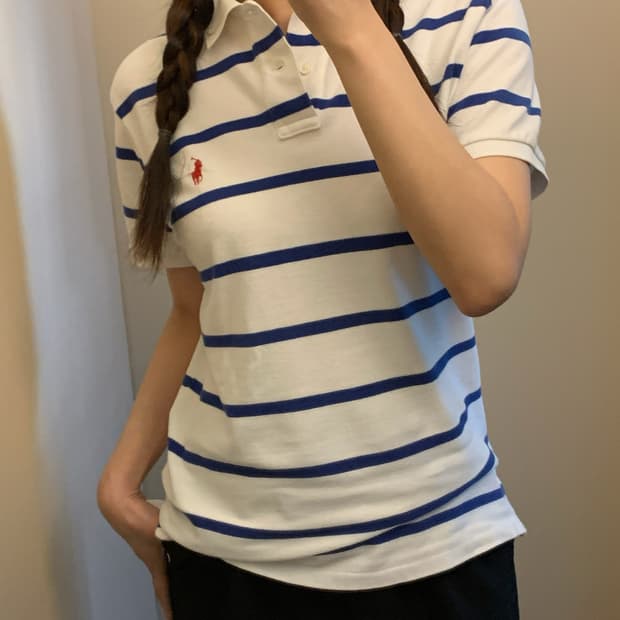 폴로 스트라이프 반팔 카라티