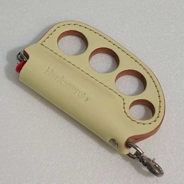 블랙민즈 너클 레더 라이터 키링