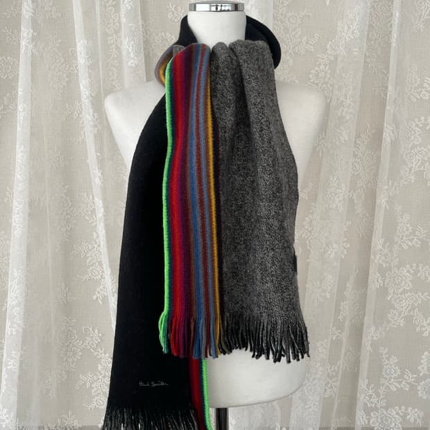 폴스미스 양면 퓨어 울 머플러