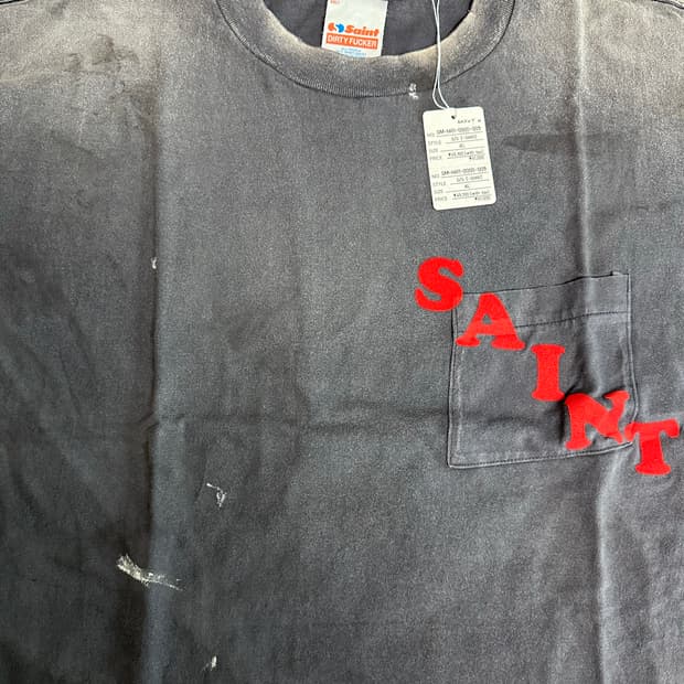 [XL] 25FW 세인트미카엘 포켓 티
