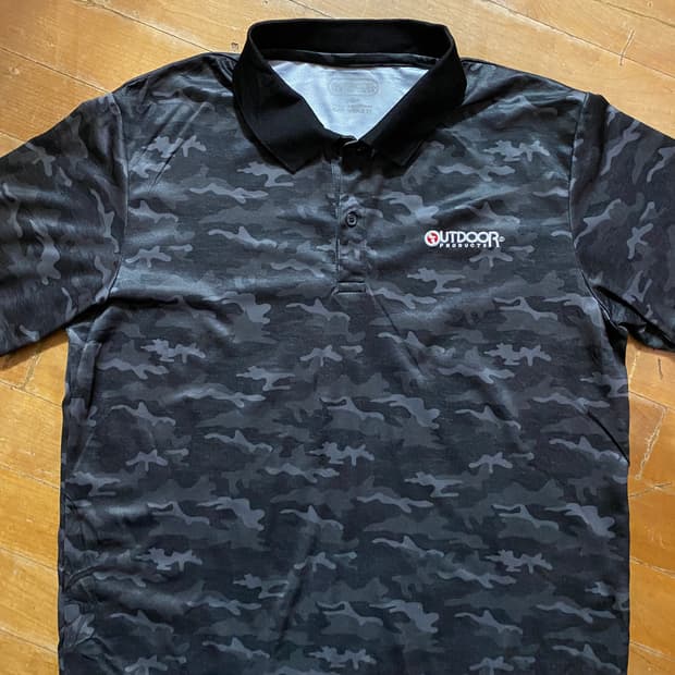 (일본판) 아웃도어프로덕트 카모 패턴 폴로티 LL (100~105)