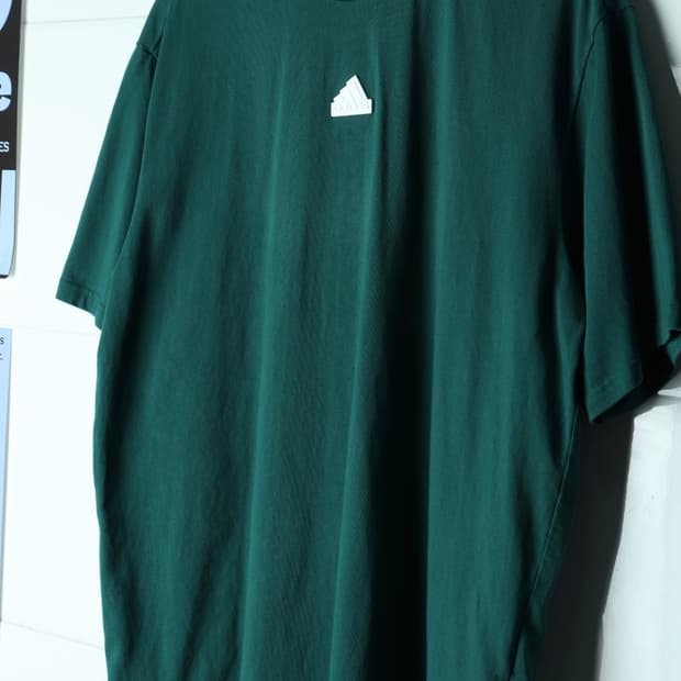 (L-XL) 아디다스 반팔 티셔츠 그린 센터로고 빅로고-H33333