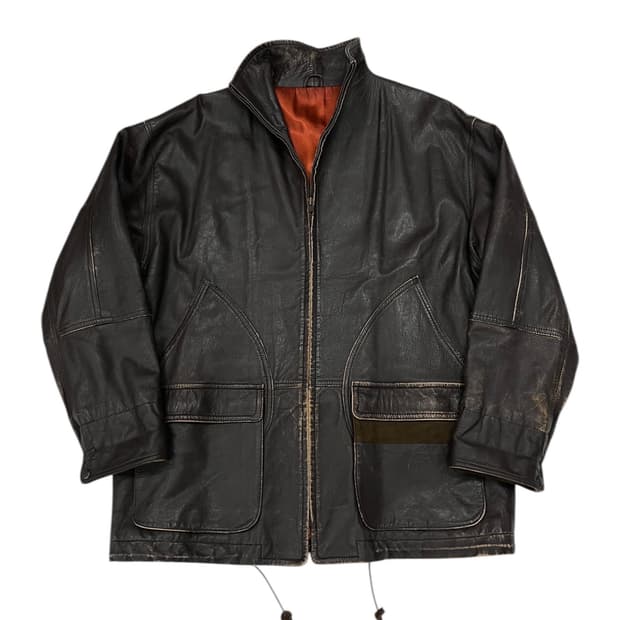 90's Adolfo Dominguez 레더 자켓