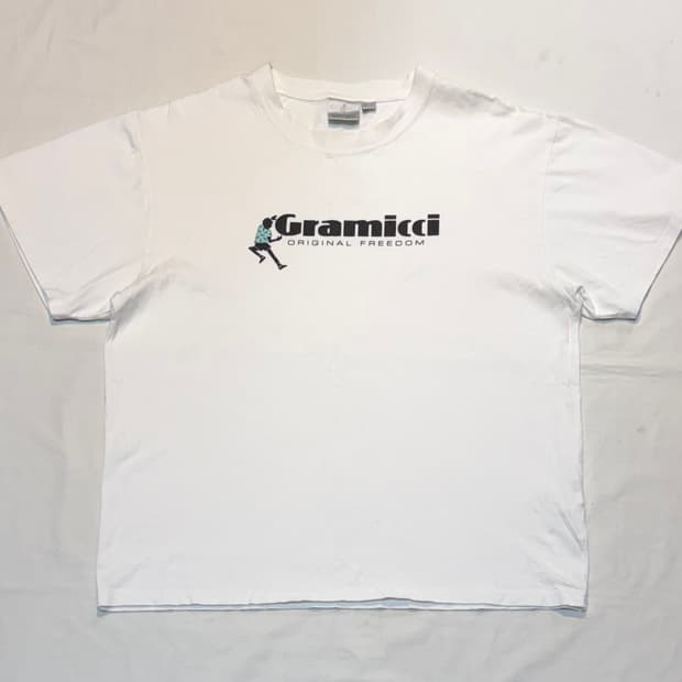 그라미치 스펠아웃 클라이밍 로고 반팔 티셔츠 화이트