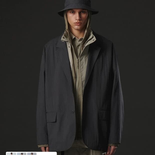 [L] 무신사스탠다드 시티 레저 CN 루즈 핏 블레이저