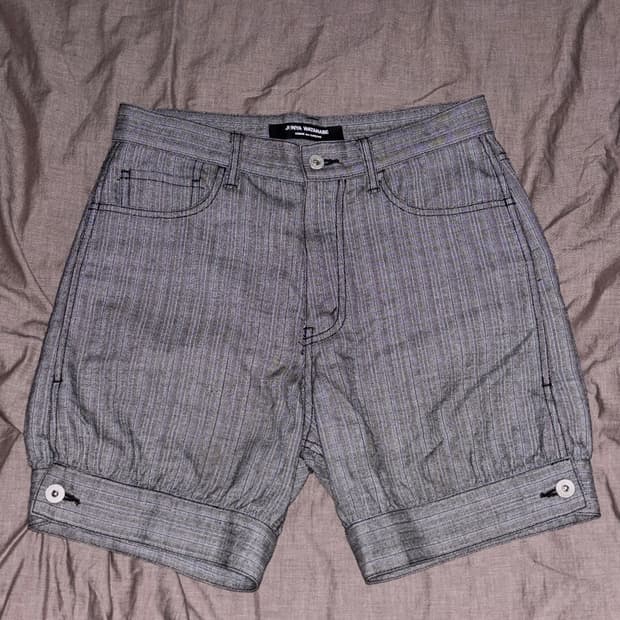 준야와타나베 Pumpkin pants 스트라이프 쇼츠