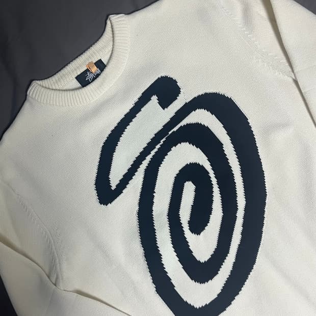 스투시 s컬리니트