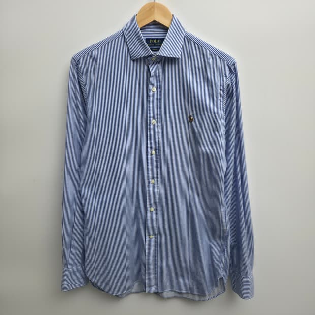 [M] 폴로 랄프로렌 스트라이프 셔츠 블루