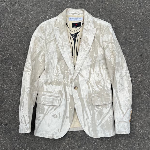 마르첼로 팜팔로니 페인팅 돈피 자켓