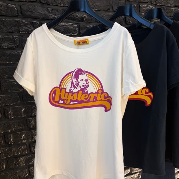 [2컬러/미개봉새상품] 히스테릭글래머 리빙인더레인보우 반팔 티셔츠